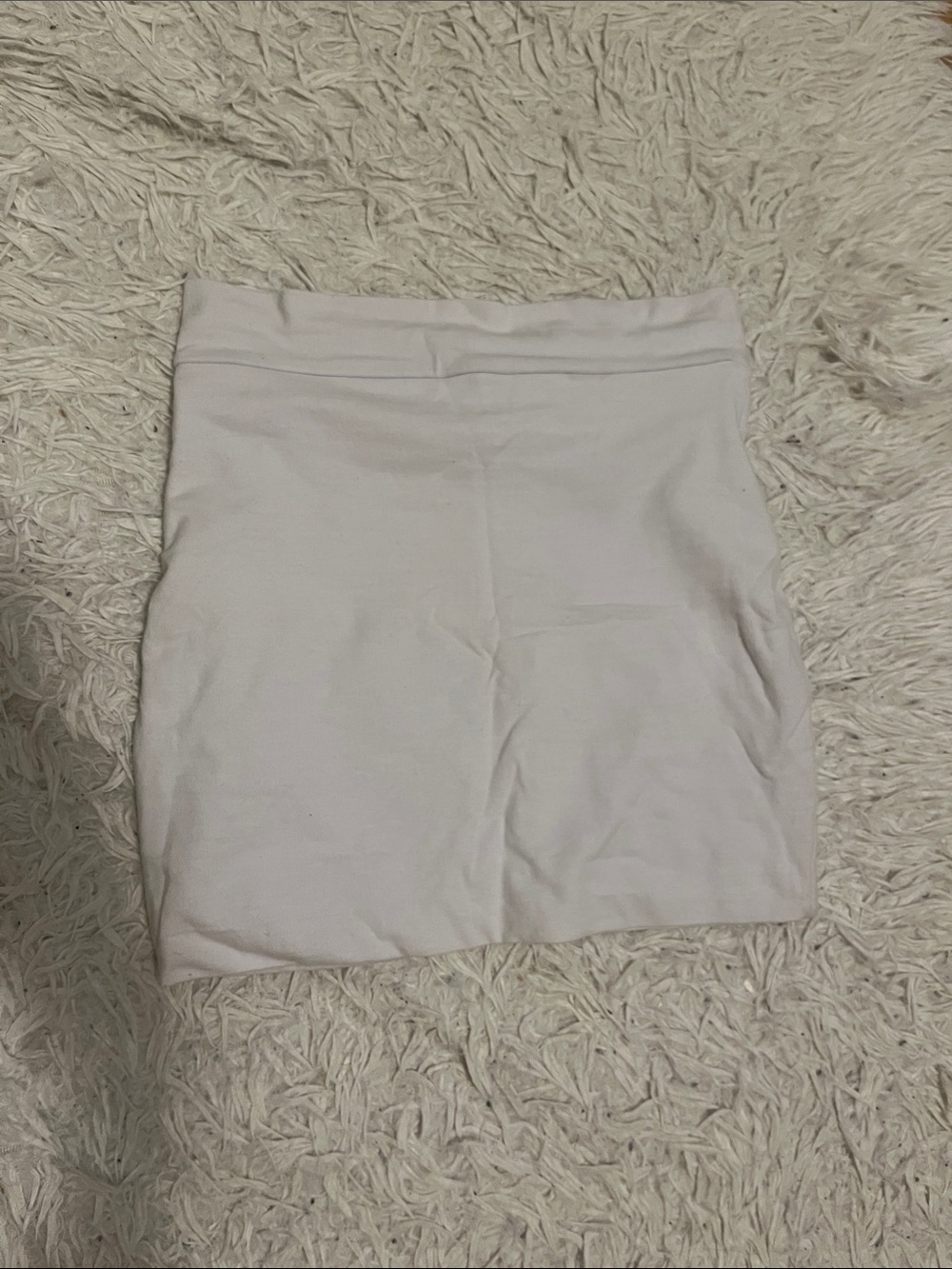 Fashion Nova White Stretch Mini Skirt